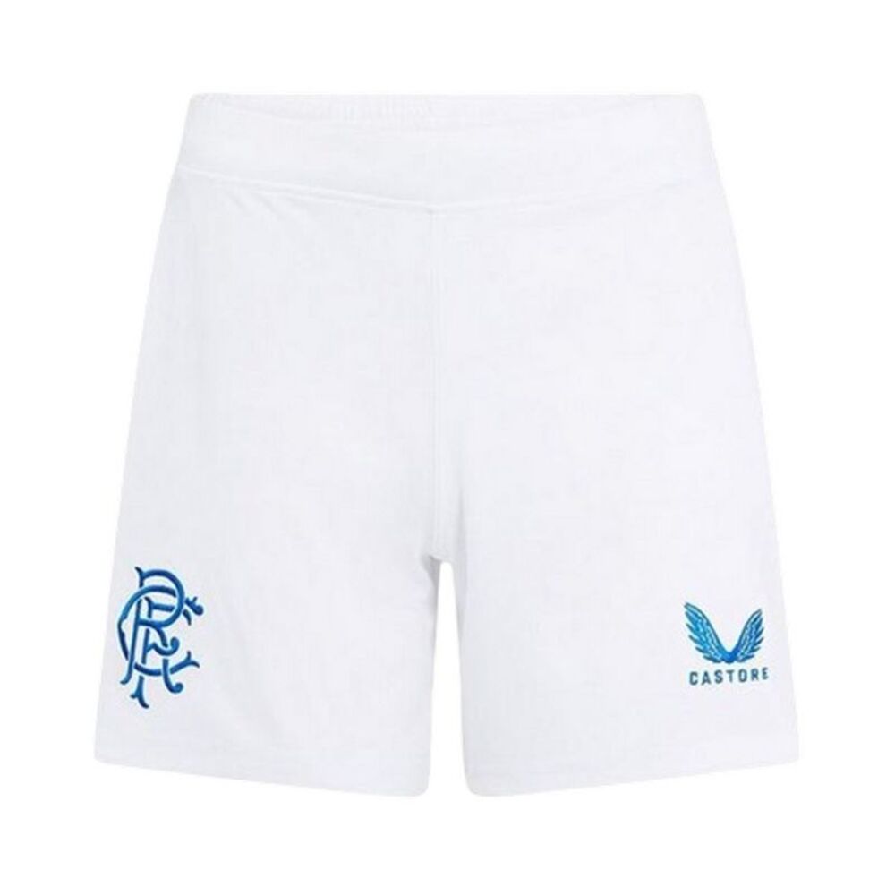 Castore Womens/Ladies 2024 2025 Rangers FC Football Shorts / White/Blue